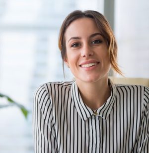 Woman smiling